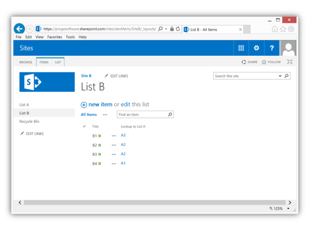 Export List with Lookup - List B without Lost Data