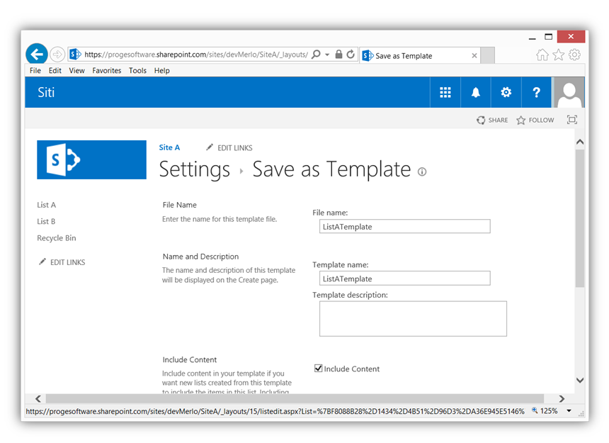 Export List with Lookup - Save as Template